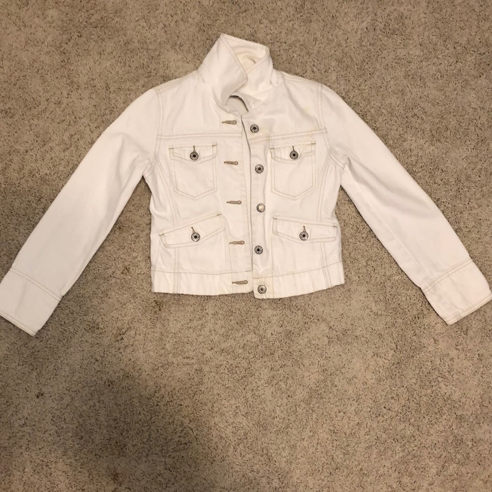 White jean jacket